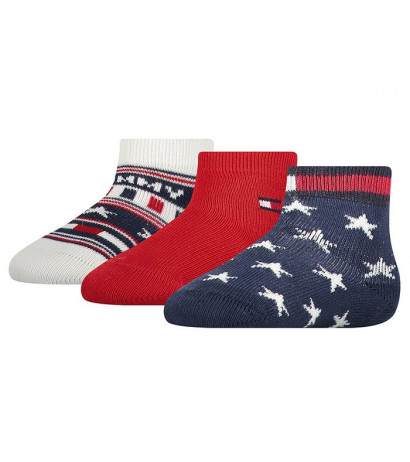 Tommy Hilfiger Baby Sock 3P Stars And S Tommy Original 701210510 001 019 (TH314-a) sokid