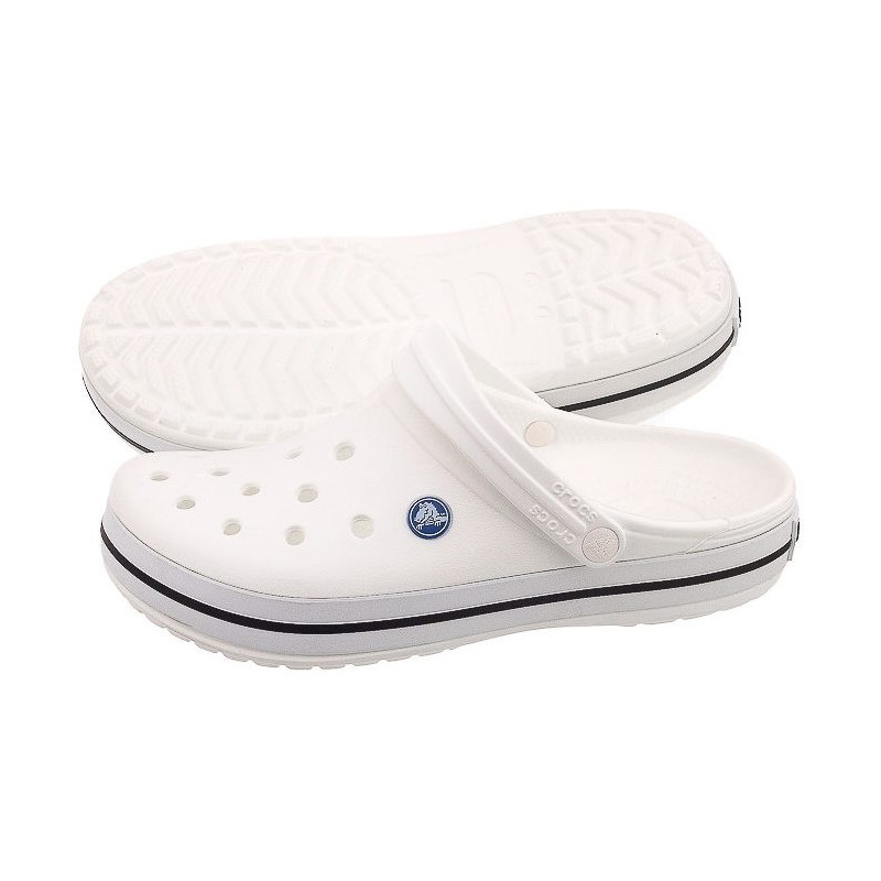 Crocs Crocband White 11016 (CR4-a) Naiste kingad/klappide klapid