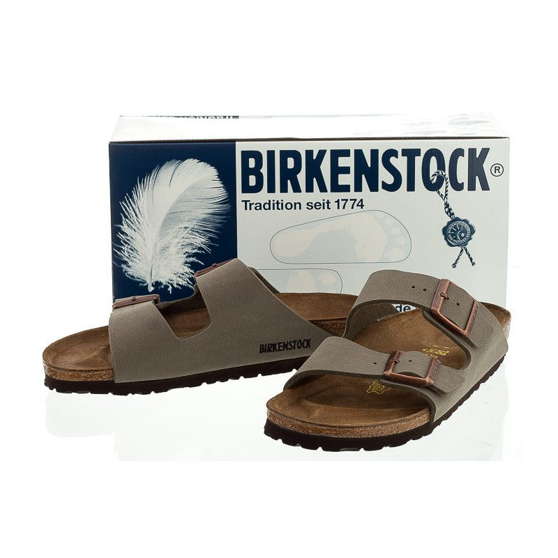 Birkenstock Arizona BF Nubuk Stone 151213 (BK19-b) Naiste kingad/klappide klapid