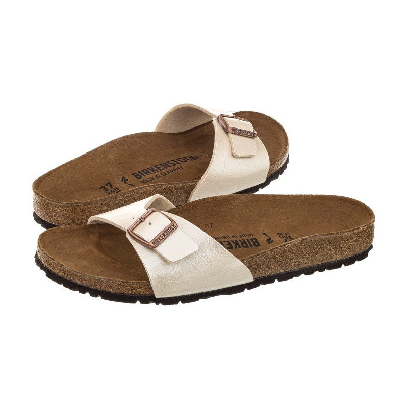 Birkenstock Madrid Graceful Pearl White 0940153 (BK41-d) Naiste kingad/klappide klapid