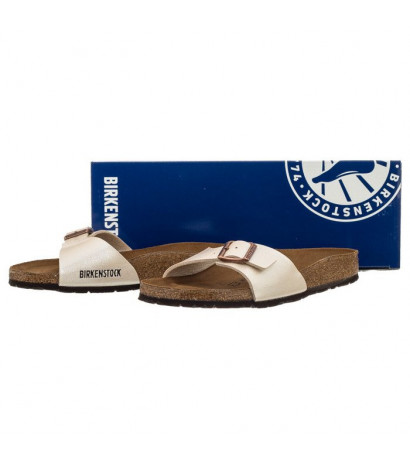 Birkenstock Madrid Graceful Pearl White 0940153 (BK41-d) Naiste kingad/klappide klapid