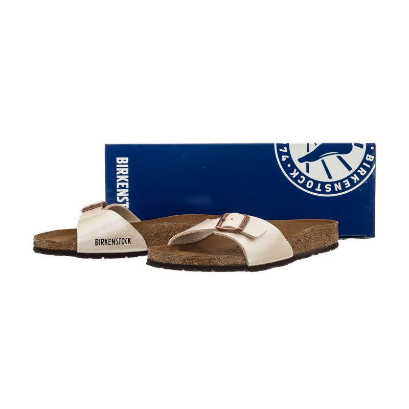 Birkenstock Madrid Graceful Pearl White 0940153 (BK41-d) Naiste kingad/klappide klapid