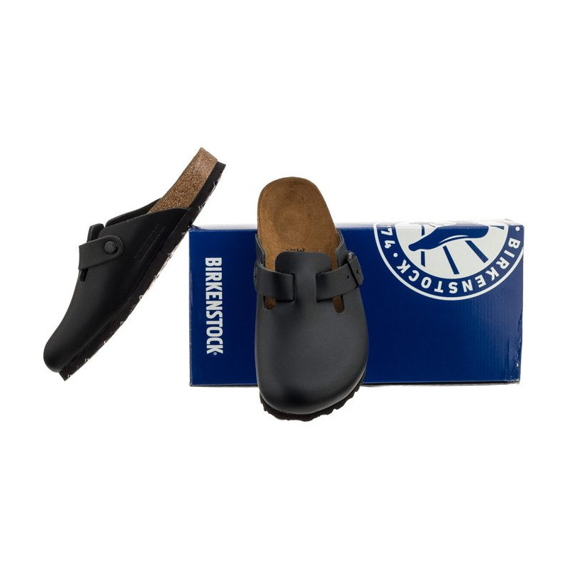 Birkenstock Boston Czarne 0060193 (BK53-a) Naiste kingad/klappide klapid