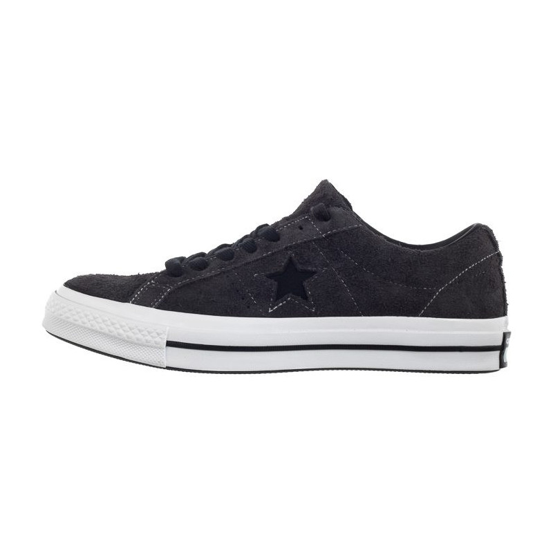 Converse One Star OX Almost Black/White 163247C (CO376-a) spordijalatsid