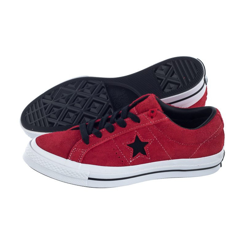 Converse One Star OX Enamel Red/Black/White 163246C (CO376-b) spordijalatsid