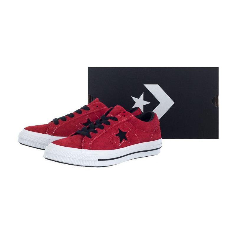 Converse One Star OX Enamel Red/Black/White 163246C (CO376-b) spordijalatsid