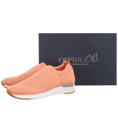 Caprice Różowe 9-24700-26 675 Peach Knit (CP254-b) spordijalatsid