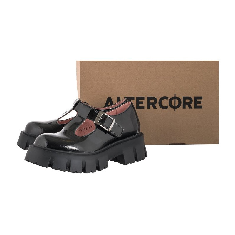 Altercore Jane Vegan Black Patent (AL88-b) kingad