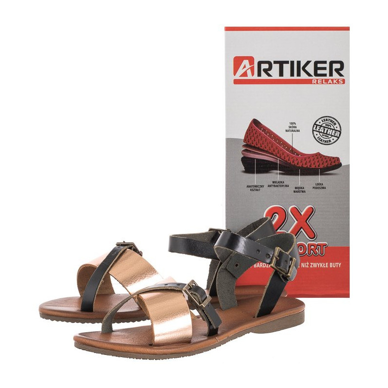 Artiker Czarne 48C0422 (AR41-a) sandaalid