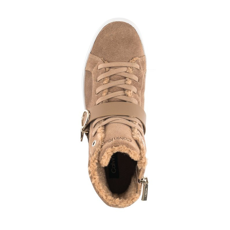 Calvin Klein Flatform Cup High Top CK Hw-S Wl HW0HW01334 GEZ Safari Canvas (CK170-a) kingad