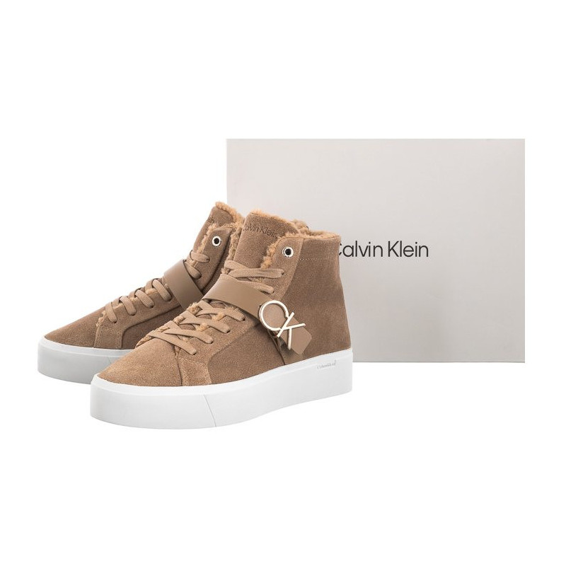 Calvin Klein Flatform Cup High Top CK Hw-S Wl HW0HW01334 GEZ Safari Canvas (CK170-a) kingad