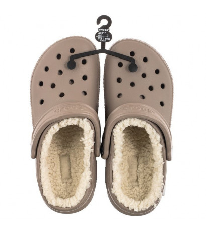 Crocs Classic Lined Clog Mushroom/Bone 203591-2YB (CR266-a) Naiste kingad/klappide klapid