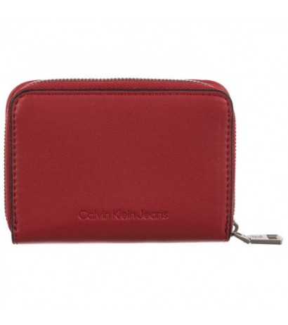 Calvin Klein Sculpted Med Zip Around Pipping K60K610353 XL6 Dark Candy Apple (CK178-b) käekott