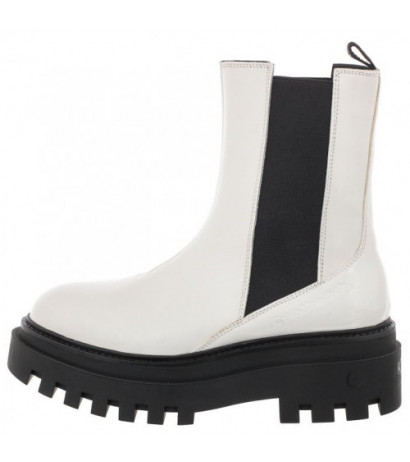 Calvin Klein Flatform Chelsea Boot YW0YW00850 YBR White (CK192-a) kingad