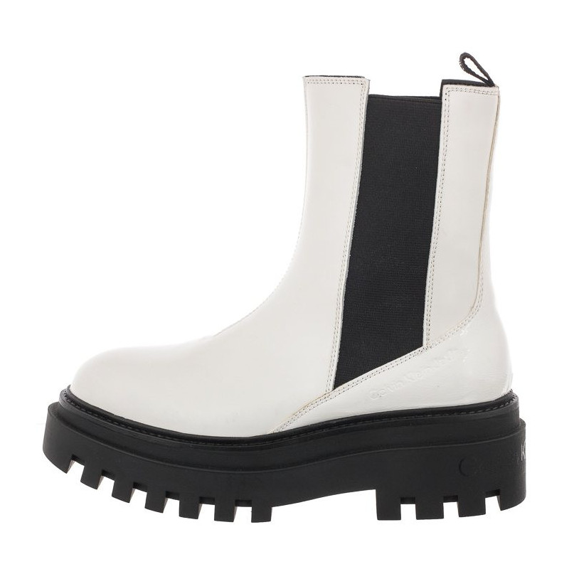 Calvin Klein Flatform Chelsea Boot YW0YW00850 YBR White (CK192-a) kingad