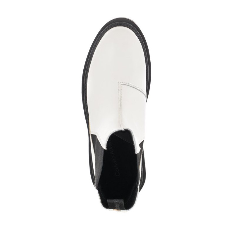 Calvin Klein Flatform Chelsea Boot YW0YW00850 YBR White (CK192-a) kingad