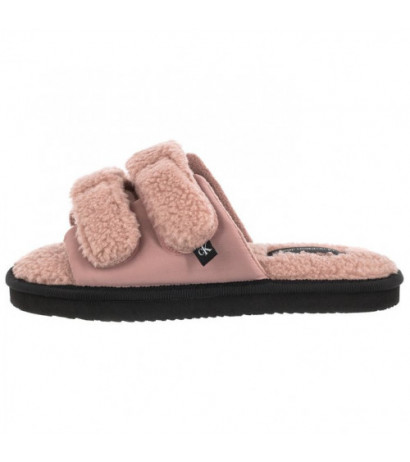 Calvin Klein Home Slide Velcro Shearling YW0YW00861 0J0 Adobe Rose (CK217-a) Naiste kingad/klappide klapid