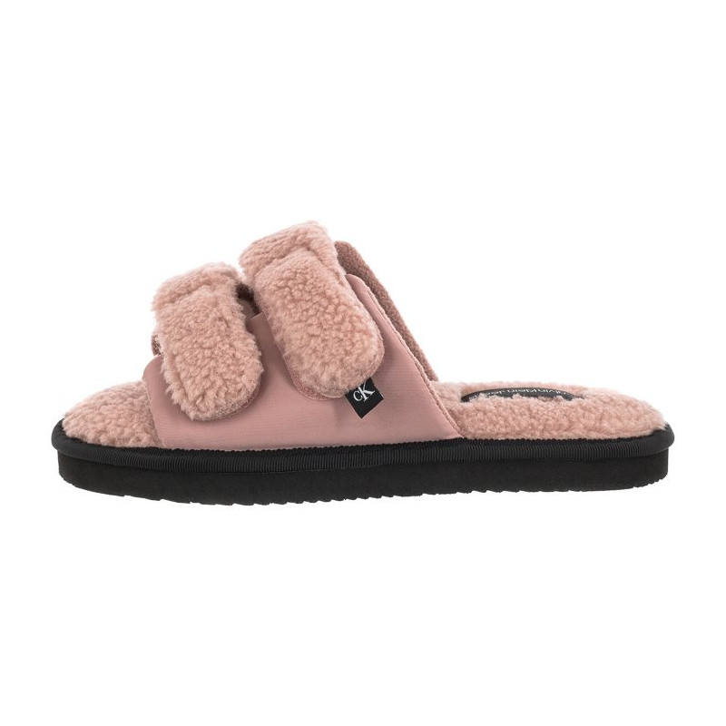 Calvin Klein Home Slide Velcro Shearling YW0YW00861 0J0 Adobe Rose (CK217-a) Naiste kingad/klappide klapid