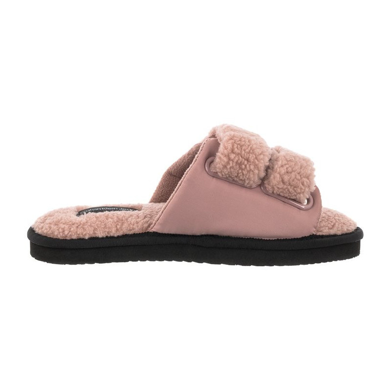 Calvin Klein Home Slide Velcro Shearling YW0YW00861 0J0 Adobe Rose (CK217-a) Naiste kingad/klappide klapid