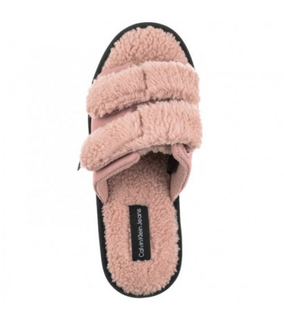 Calvin Klein Home Slide Velcro Shearling YW0YW00861 0J0 Adobe Rose (CK217-a) Naiste kingad/klappide klapid