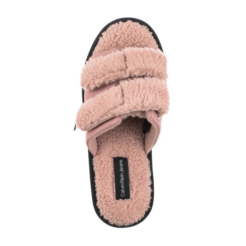 Calvin Klein Home Slide Velcro Shearling YW0YW00861 0J0 Adobe Rose (CK217-a) Naiste kingad/klappide klapid