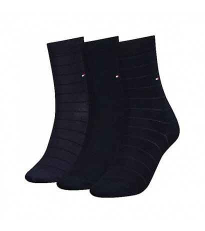 Tommy Hilfiger Th Women Sock 3P Lux Giftbox Navy 701220262 001 035 (TH664-a) sokid