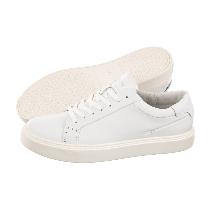 Calvin Klein Low Top Lace Up Lth Sm Triple White HM0HM01018 0K4 (CK251-a) spordijalatsid