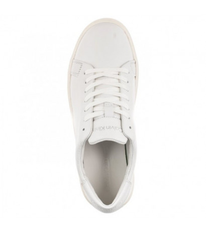 Calvin Klein Low Top Lace Up Lth Sm Triple White HM0HM01018 0K4 (CK251-a) spordijalatsid