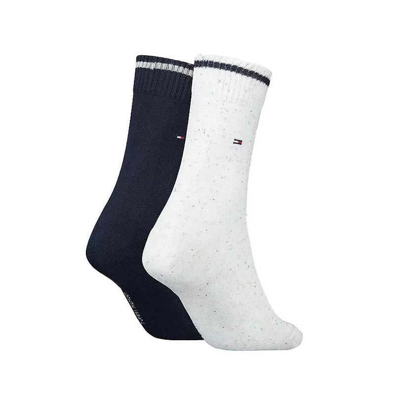 Tommy Hilfiger Th Women Sock 2P Neppy Gif White 701220710 001 035 (TH663-a) sokid