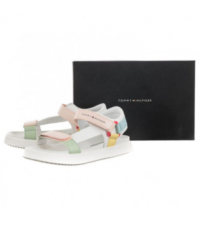 Tommy Hilfiger Velcro Sandal White/Multicolor T3A2-32768-0371 X256 (TH744-a) sandaalid