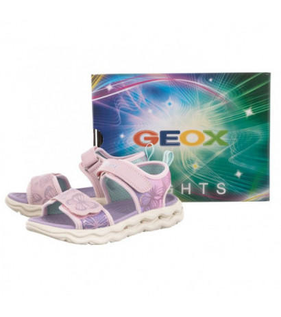 Geox Lights J S.Phyper G. A Pink/Lilac J35FXA 0AS54 C8842 (GE80-a) sandaalid