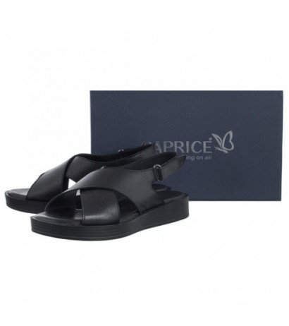 Caprice Czarne 9-28205-20 001 Black (CP364-a) sandaalid