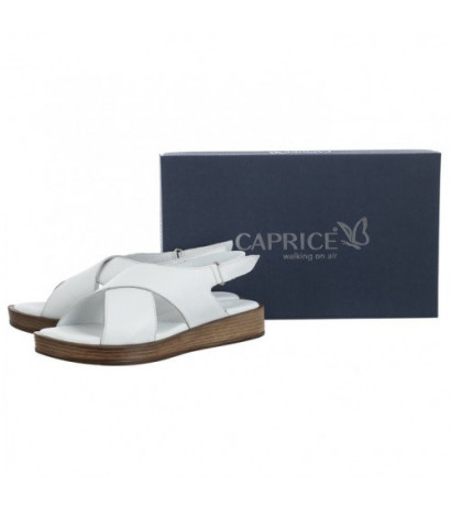 Caprice Białe 9-28205-20 100 White (CP364-b) sandaalid