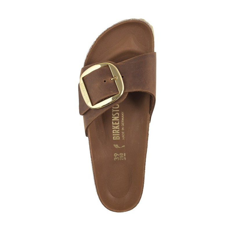 Birkenstock Madrid Big Buckle Cognac 1006525 (BK205-a) Naiste kingad/klappide klapid