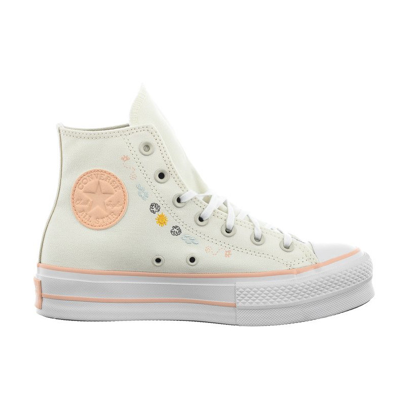 Converse CTAS Lift Hi Egret/Cheeky Coral/White A03516C (CO608-a) kingad