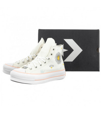 Converse CTAS Lift Hi Egret/Cheeky Coral/White A03516C (CO608-a) kingad