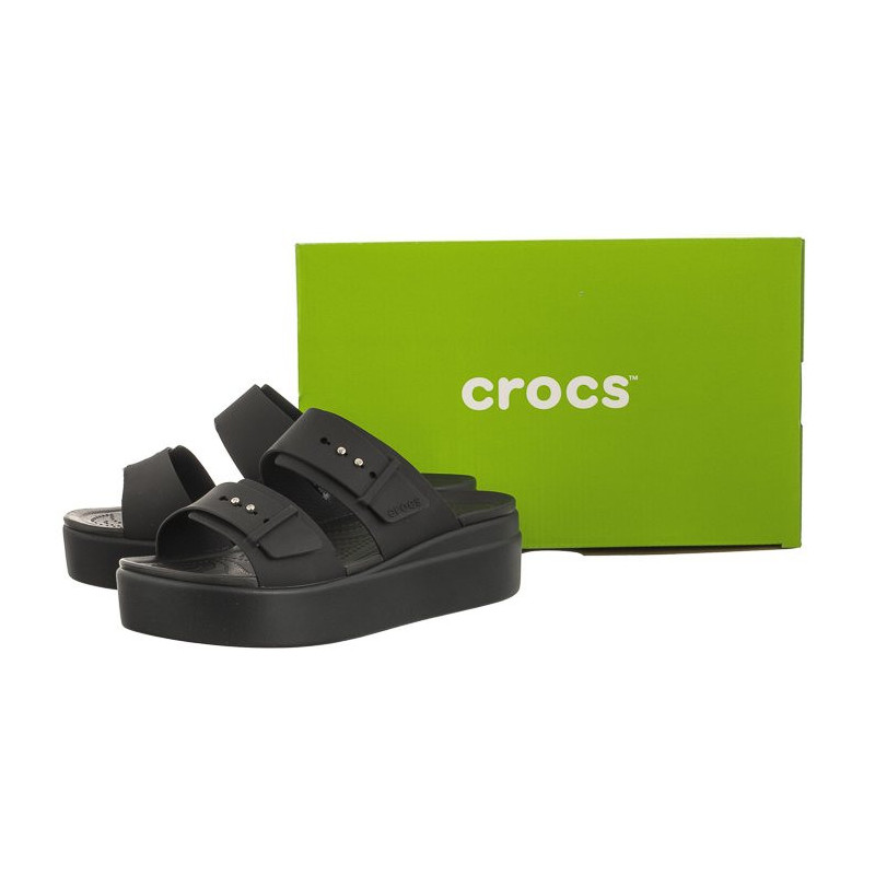 Crocs Brooklyn Buckle Low Wedge Black 207431-001 (CR293-b) Naiste kingad/klappide klapid