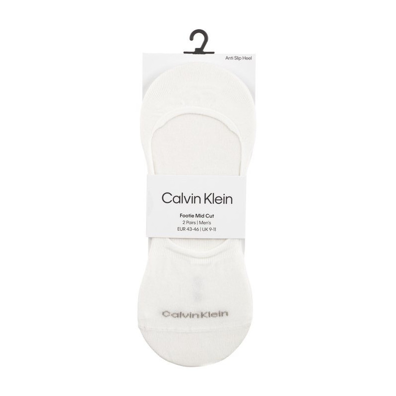 Calvin Klein Footie Mid Cut White 701218708 002 (CK319-b) sokid