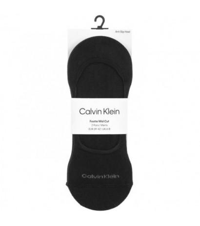 Calvin Klein Footie Mid Cut Black 701218708 001  (CK319-a) sokid