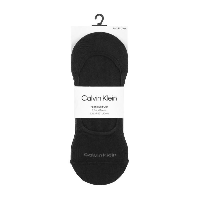 Calvin Klein Footie Mid Cut Black 701218708 001  (CK319-a) sokid