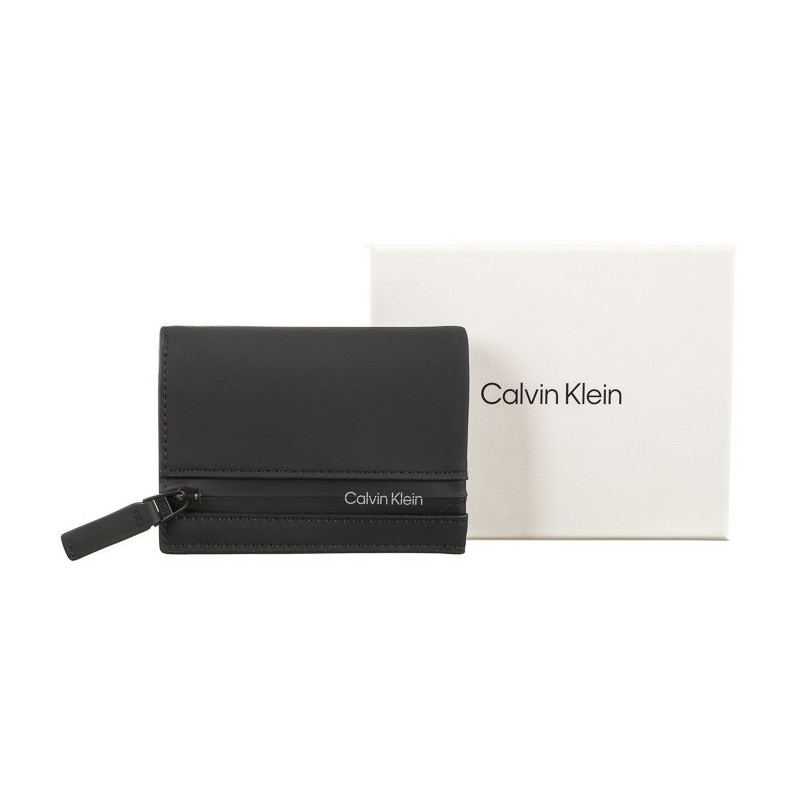 Calvin Klein Rubberized Bifold 6cc W/Coin Black K50K510895 BAX (CK346-a) käekott