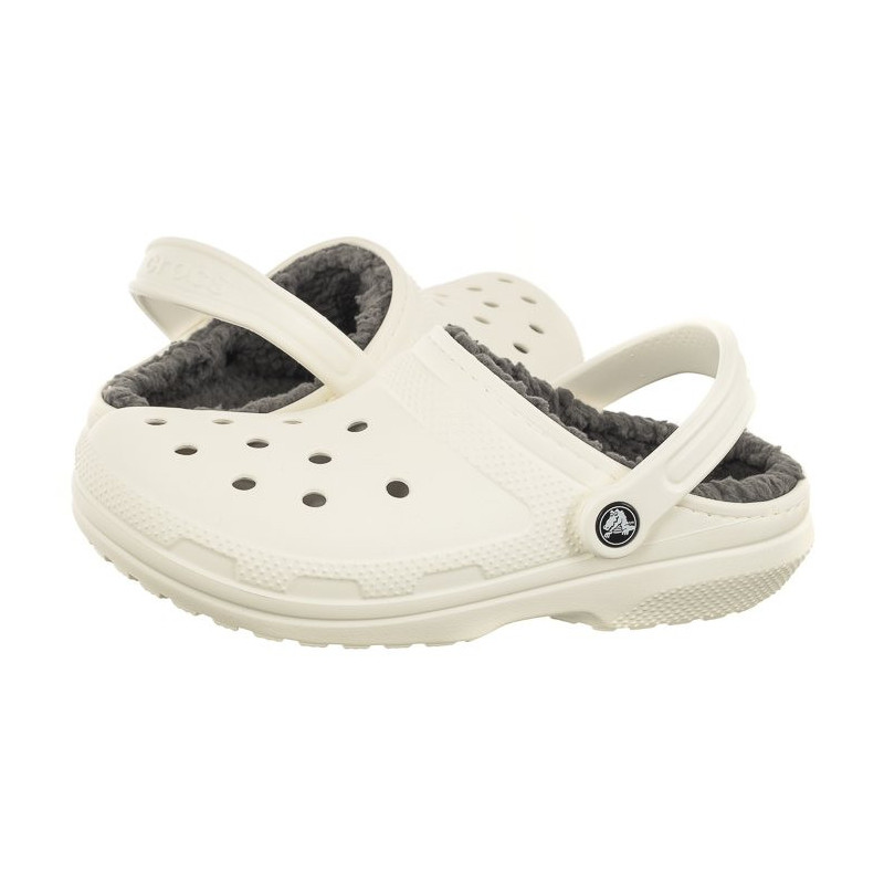 Crocs Classic Lined Clog White/Grey 203591-10M (CR266-c) Naiste kingad/klappide klapid