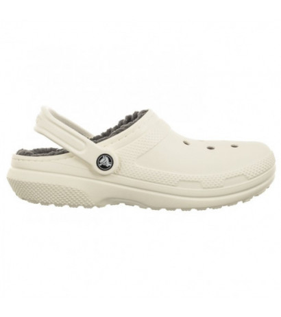 Crocs Classic Lined Clog White/Grey 203591-10M (CR266-c) Naiste kingad/klappide klapid