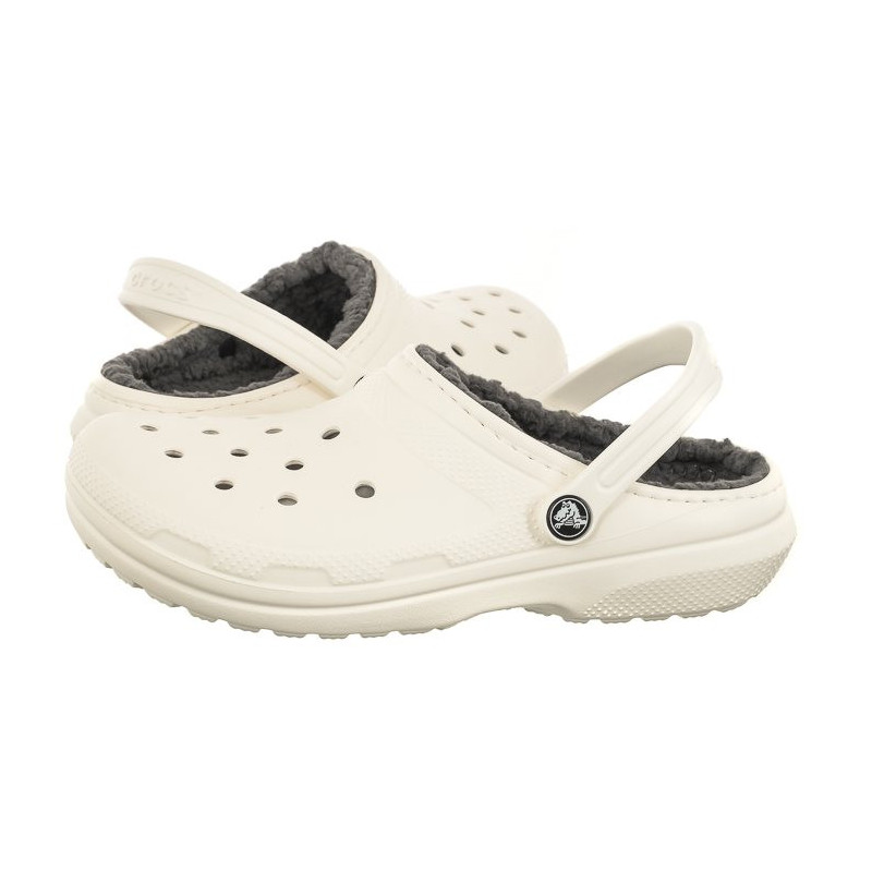 Crocs Classic Lined Clog K White/Grey 207010-10M (CR265-c) sussid