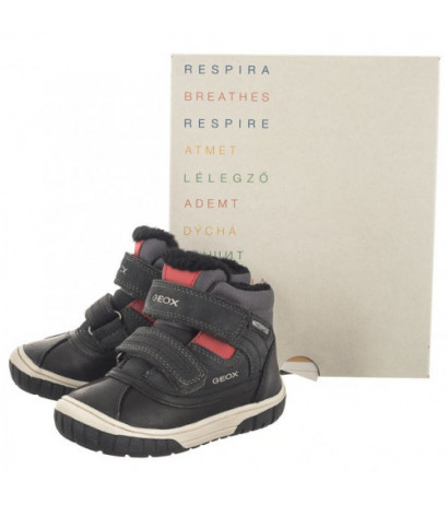 Geox B Omar B.Wpf B Dk Grey/Red B162DB 022FU C0047 (GE49-b) saapad