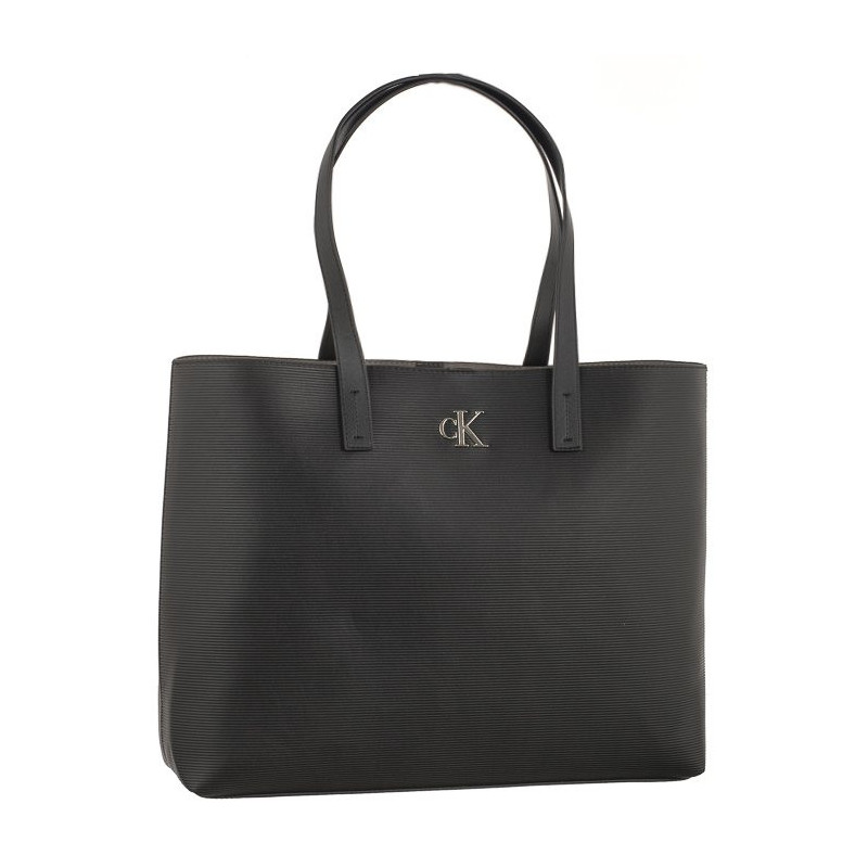 Calvin Klein Minimal Monogram Slim Tote34 Black K60K611213 BDS (CK361-a) käekott