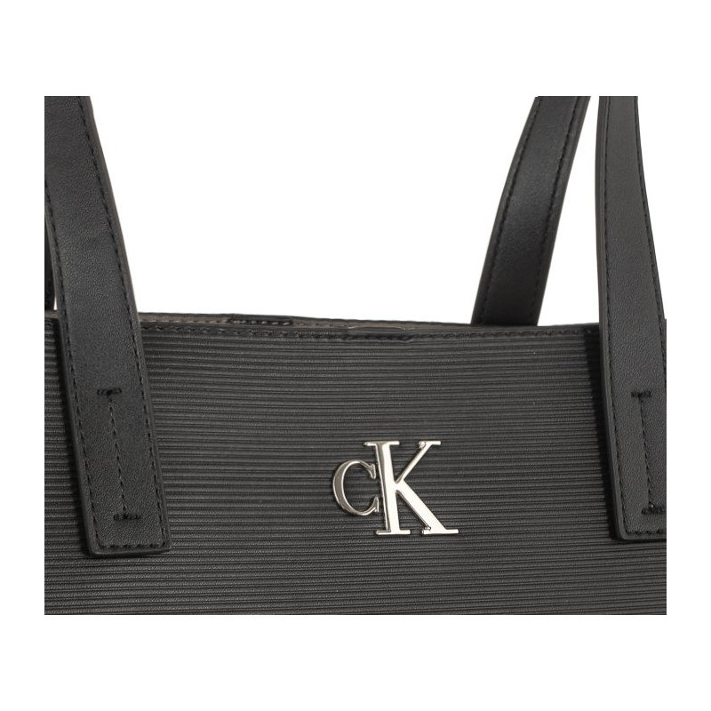 Calvin Klein Minimal Monogram Slim Tote34 Black K60K611213 BDS (CK361-a) käekott