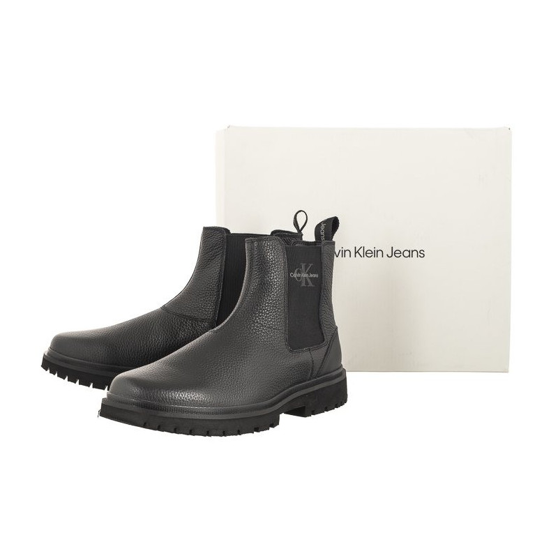 Calvin Klein Eva Mid Chelsea Boot Lth Triple Black YM0YM00750 0GT (CK381-a) kingad