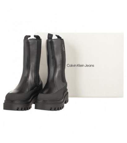 Calvin Klein Flatform Chelsea Boot Lth Wn Triple Black YW0YW01111 0GT (CK386-a) kingad