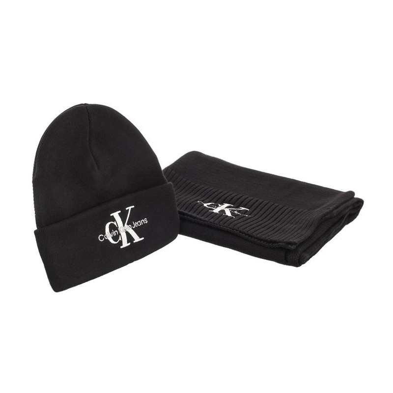 Calvin Klein Gifting Mono Beanie/Scarf Black K50K511199 BDS (CK393-a) vöö